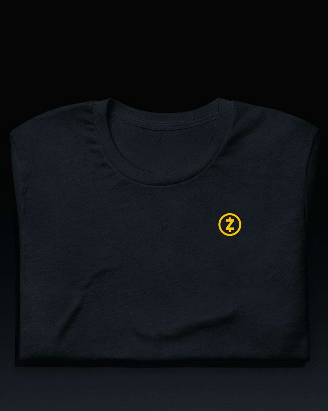 Black Tee - Gold Emblem Print