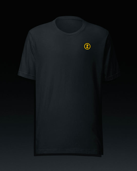 Black Tee - Gold Emblem Print