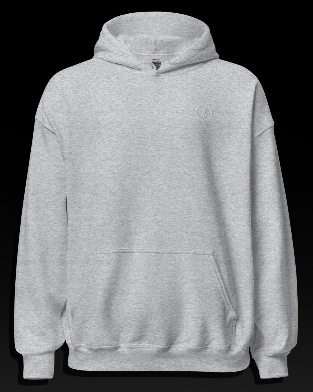 Heather (grey) - White Emblem Embroidery